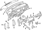 Genuine Nissan Instrument Cluster Bracket 67886-7BA0A. Fixed Price $8.29.
