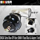 Emusa 50MM Turbo Blow Off Valve Bov Band Black + 3" Adapter. Fixed Price $1103.51.