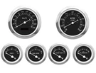Motor Racing Classic Black 6 Gauge Set Electrical Speedometer Kmh Bar. Fixed Price $204.24.