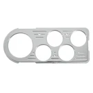 Autometer 7046 Direct Dash Panel,fits Ford Pu 48-50,5 Gauge,billet. Fixed Price $142.99.