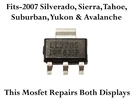 LL2705 Mosfet Fits 2007+ Suburban Tahoe Instrument Odometer Cluster Display. Fixed Price $9.99.