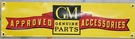 Vintage Gm Approved Accessories Logo Vinyl Banner Brand New! 8"X30" W/ Grommets!. Fixed Price $30.00.