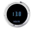 Dakota Digital Solarix 2-1/16" Voltmeter Gauge Blue Display Chrome SLX-05-1-C. Fixed Price $114.00.