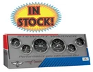 Stewart Warner 82225 - Classic Wings Black Face 6 Gauge Mechanical Speedo Kit. Fixed Price $681.84.