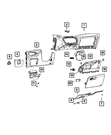 Genuine Mopar Instrument Panel Bezel 1UH77HL1AD. Fixed Price $93.53.