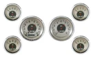 Classic Instruments American Nickel 6 Gauge Set,speed,tach,fuel,temp,volt,oil. Fixed Price $921.95.