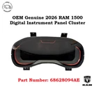 Oem 2026 Ram 1500 Rebel 12" Digital Instrument Panel Cluster Module 68628094AE. Fixed Price $849.00.
