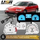 Blue/green Glow Gauge White Overlay For 90-91 Honda Crx Ef Instrument Cluster. Fixed Price $39.95.