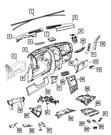 Genuine Mopar Cluster Bezel 1EQ901K7AD. Fixed Price $144.39.