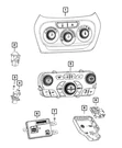 Genuine Mopar Vehicle Feature Controls Center Stack 68268152AA. Fixed Price $33.84.