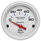 Auto 200744 Pro-comp White Phantom Marine Oil Pressure Gauge Diameter: 2-1. Fixed Price $54.99.