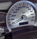 Us Speedo Stainless Steel Gauge Face Kit Blue Text & Matching Pointers Gm 03-06. Fixed Price $194.99.
