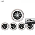 5 Ga. Set Sae Amer Clasic Black Iii, White Nedl, Chrom Trm Rngs Kit Diy. Fixed Price $409.15.