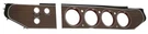 1970-71 Barracuda Challanger Woodgrain Rallye Gauge Bezel Set 3-SWITCH, Hardtop. Fixed Price $183.89.