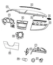 Genuine Mopar Instrument Cluster Bezel YH181K5AD. Fixed Price $20.26.