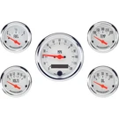 Omega Kustom 5-GAUGE Set, Electric Speedometer, Kool White. Fixed Price $373.99.