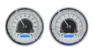 Dakota Digital Dual Round Silver / Blue Led Universal Gauge Kit VHX-1014-S-B. Fixed Price $945.25.